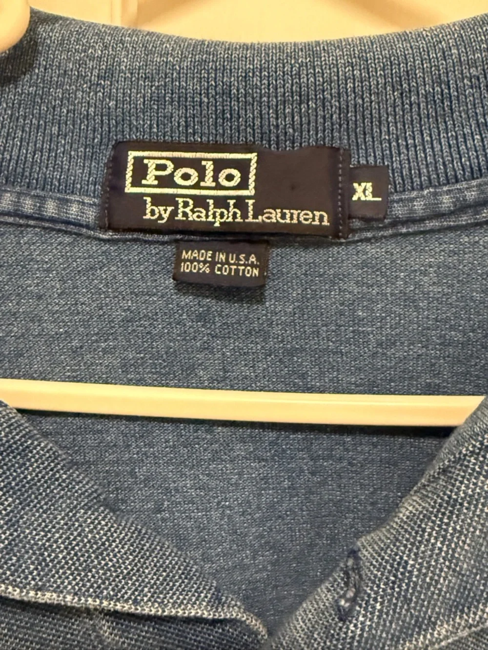 Ralph Lauren Men’s Denim Blue Short-Sleeve Polo XL